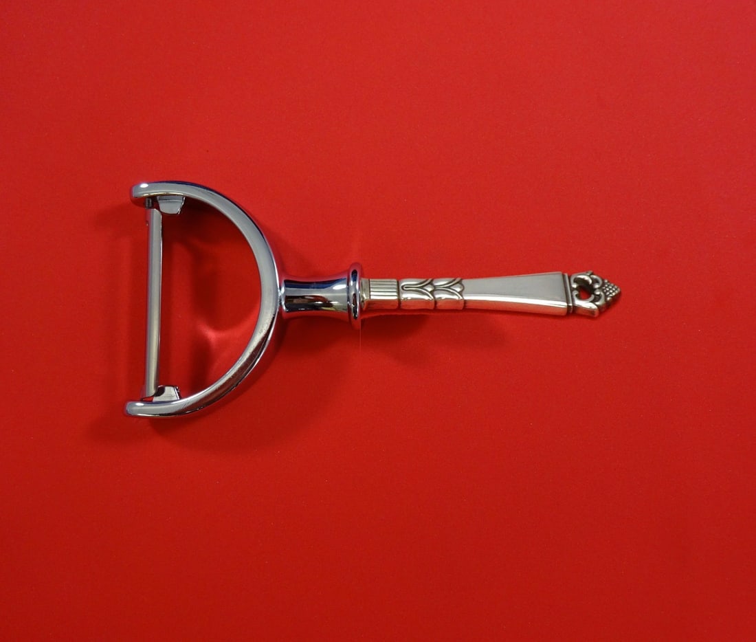 Frigast Danish Crown Sterling Silver Vegetable Peeler Custom Made 6" (1 of 2)