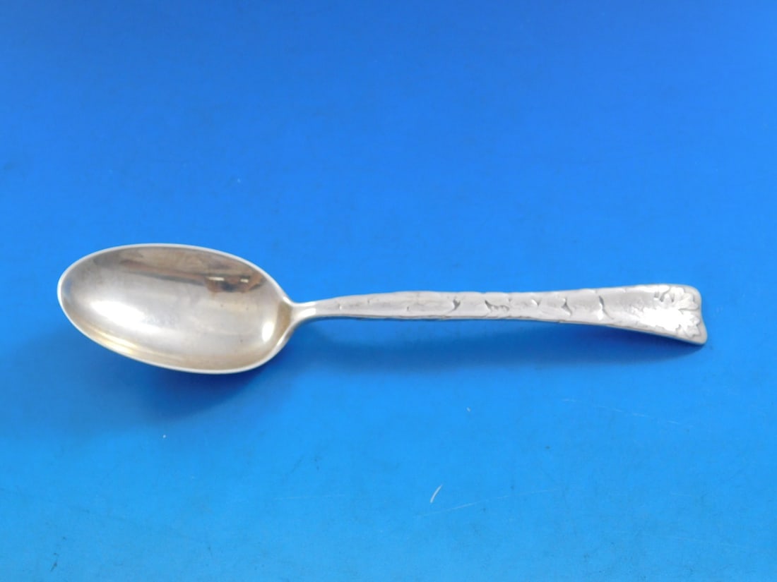 Tiffany & Co Lap Over Edge Sterling Silver Teaspoon Arbutus Flower 6" (1 of 4)
