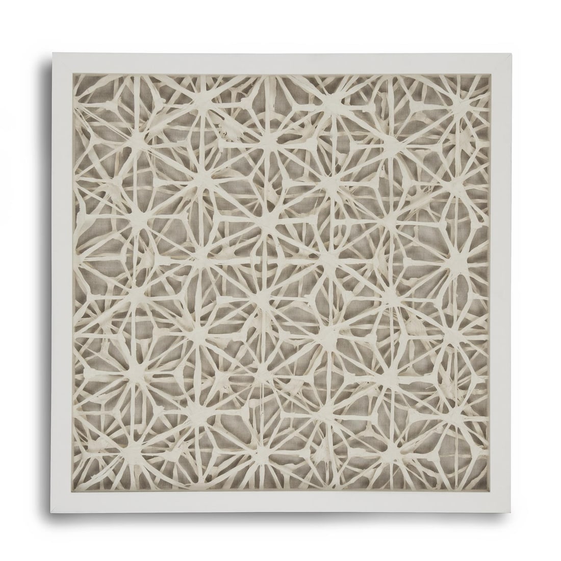 Zentique Luxe Alabaster Framed Abstract Wall Art 24x24 (1 of 3)