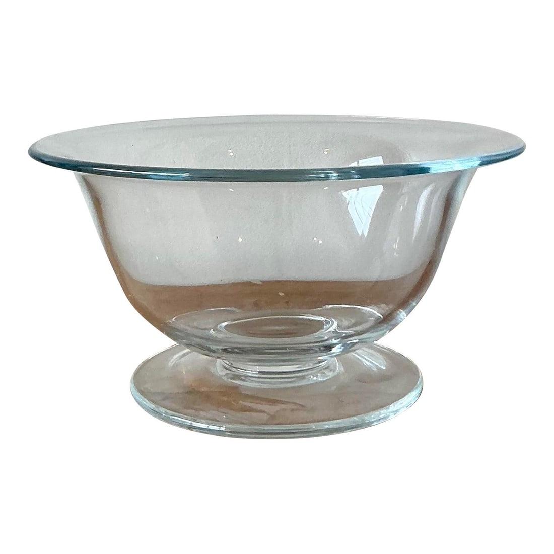 Hand-Blown Crystal Alice Pedestal Bowl by William Yeoward 11.5 Inch (1 of 7)