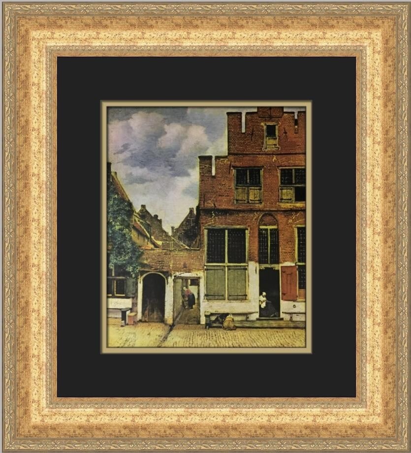 Johannes Vermeer A Street in Delft Custom Framed Art Print 18x17 (1 of 2)