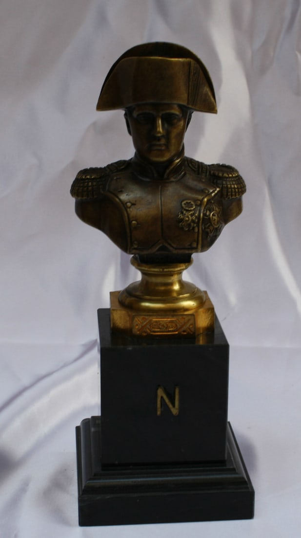19th Century French Bronze Napoleon Statue on Marble Base (1 of 7)