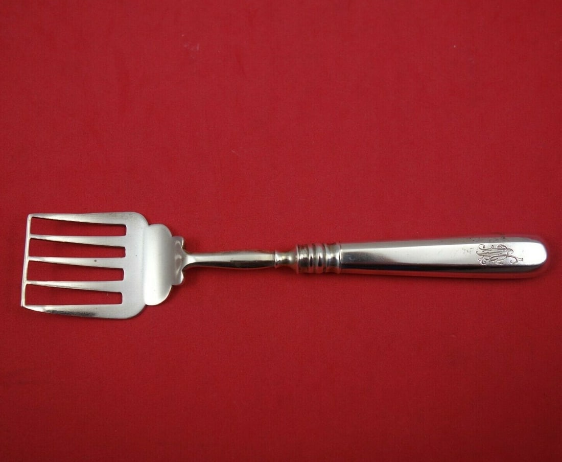 Russian Sterling Silver Monogrammed Sardine Fork 6 5/8" (1 of 2)