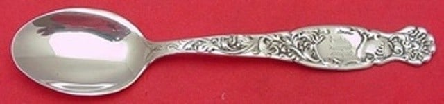 Whiting Heraldic Sterling Silver Ice Cream Spoon 5 5/8" Monogrammed (1 of 2)
