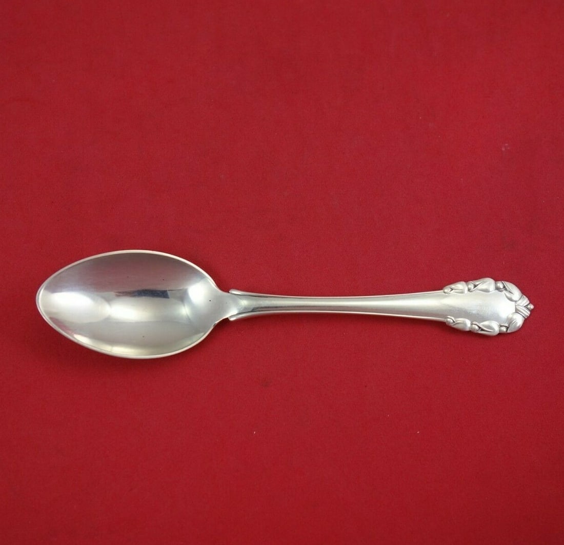 Georg Jensen Lily of the Valley Sterling Silver Teaspoon 5 3/4 in: Georg Jensen Lily of the Valley Sterling Silver Teaspoon 5 3/4 in This exquisite teaspoon is part of the renowned Lily of the Valley pattern by Georg Jensen. Crafted from high-quality sterling silver,