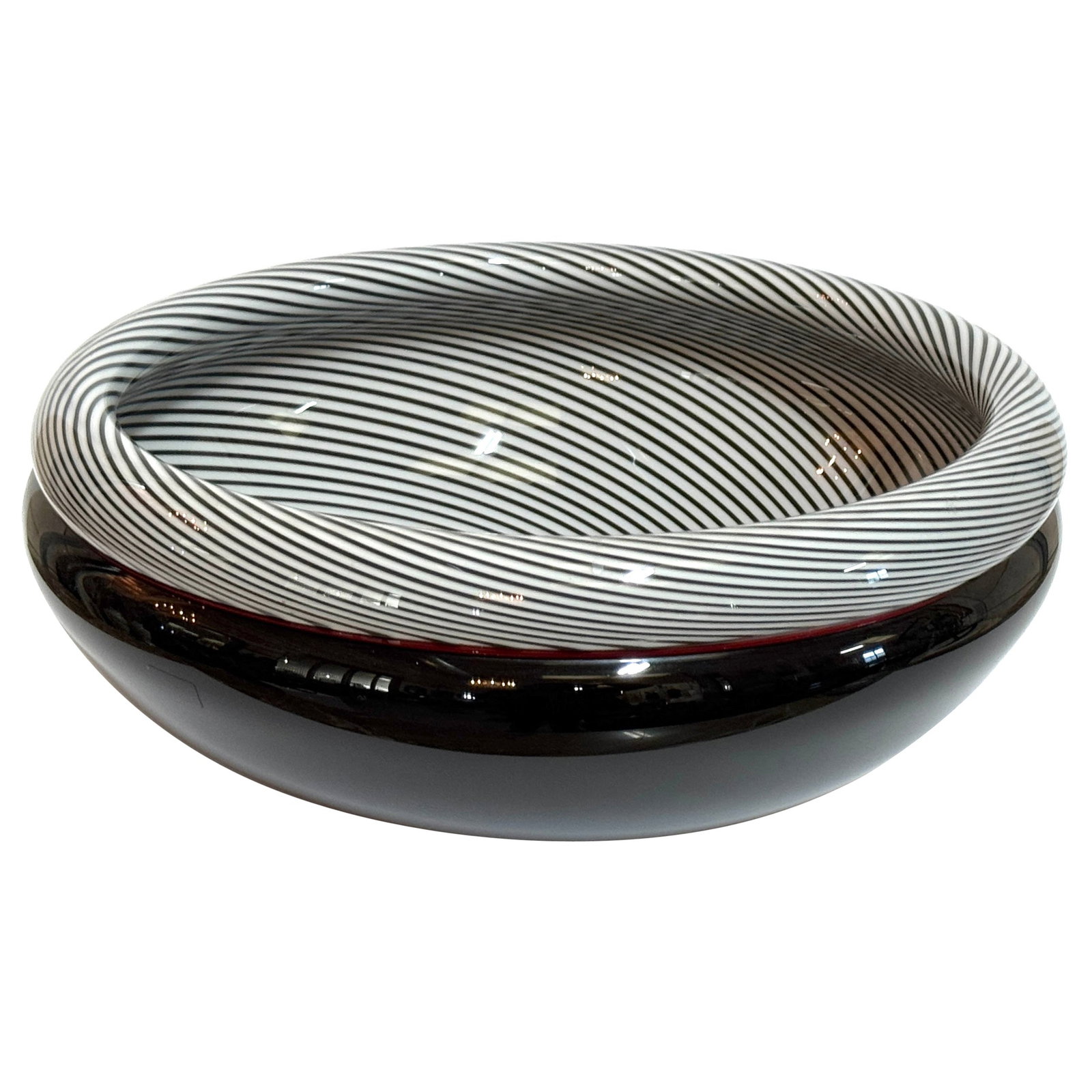 Signed Lino Tagliapietra Murano Zanfirico Glass Bowl Limited Edition 25 of 100 1986 (1 of 11)