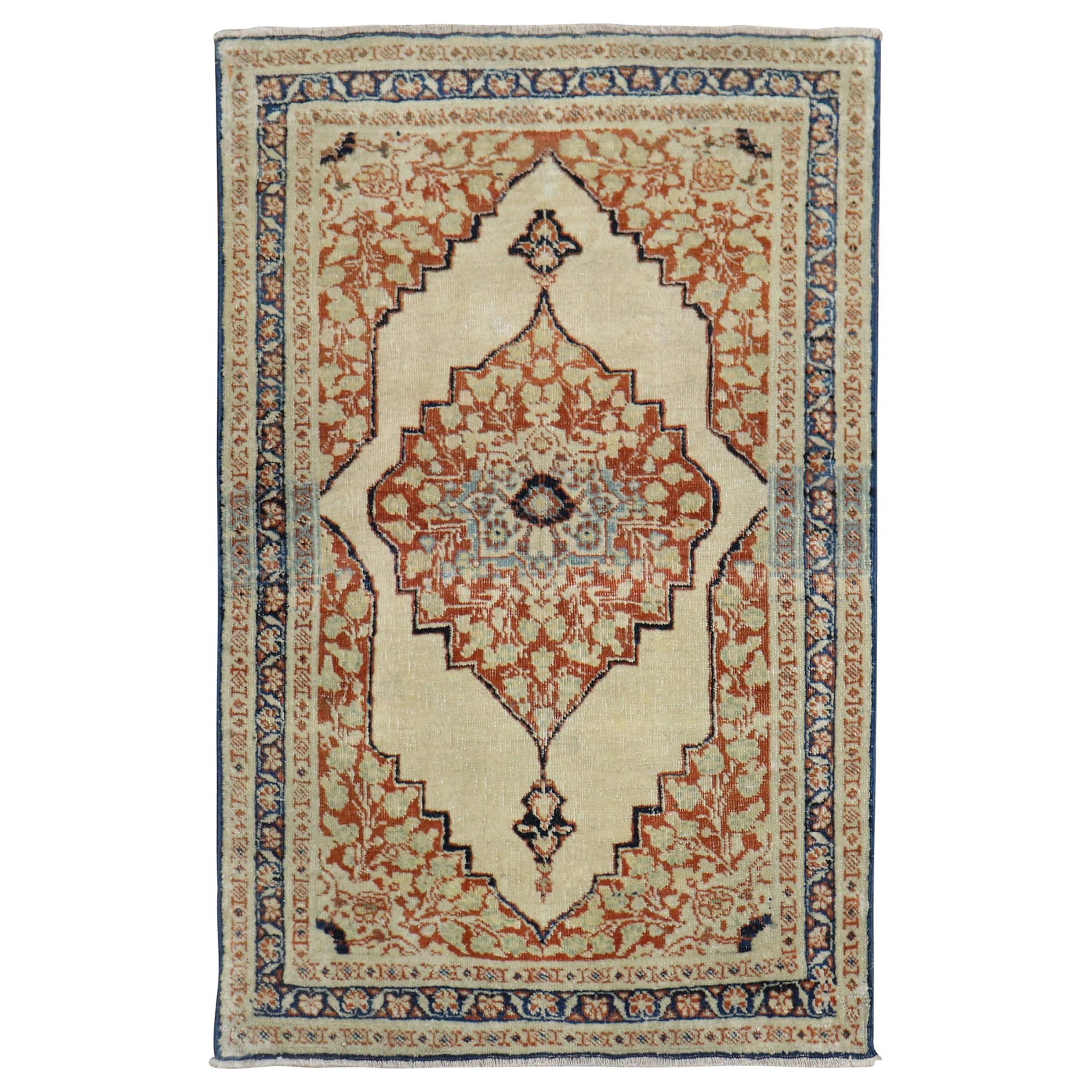 19th Century Hadji Jalili Tabriz Hand-Woven Wool Rug (1 of 6)
