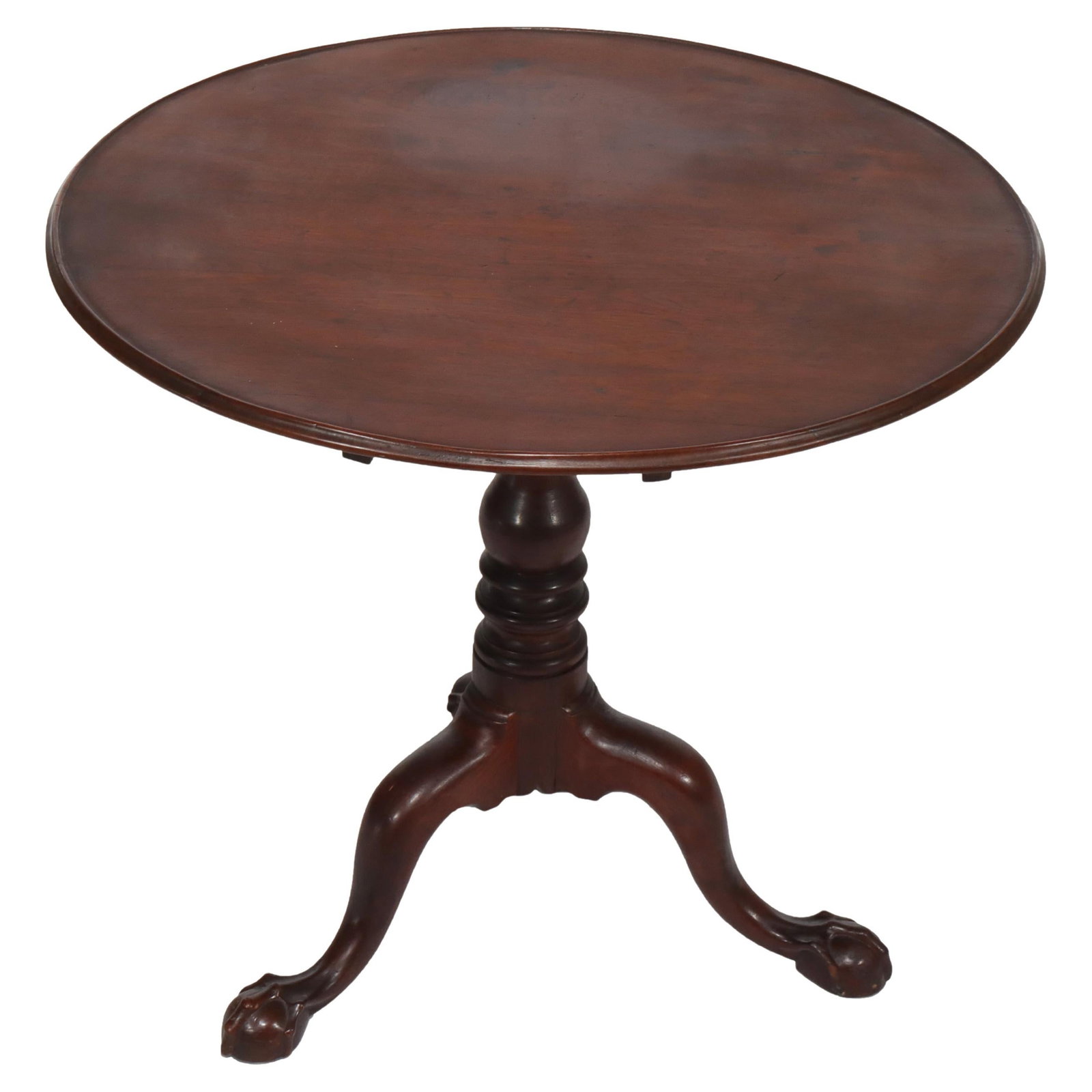 19th Century Chippendale Mahogany Tilt Top Table Antique (1 of 14)