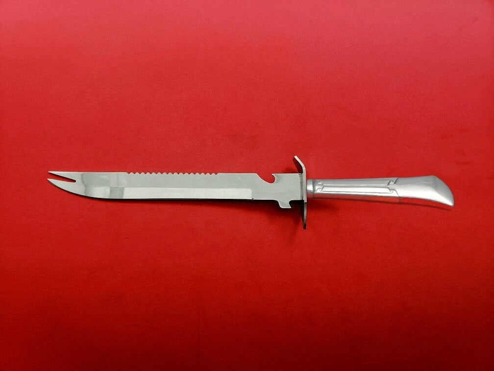 Tiffany & Co Linenfold Sterling Silver Ham Slice 11.5" Custom Made (1 of 2)