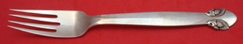 Georg Jensen Bittersweet Sterling Silver Dinner Fork 7.75 Inch (1 of 1)