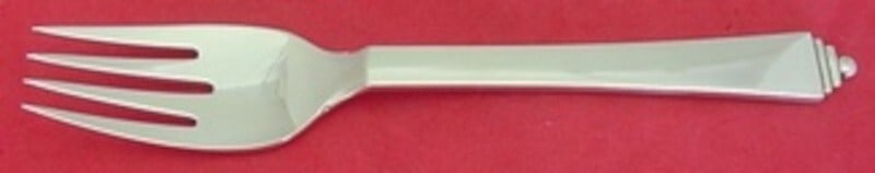 Georg Jensen Pyramid Sterling Silver Fish Fork GI/GJ Mark 6.25" (1 of 2)