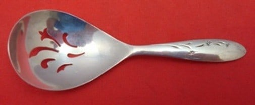 Sterling Silver Pierced Nut Spoon Celeste Pattern by Gorham 4.25 Inch Vintage (1 of 1)