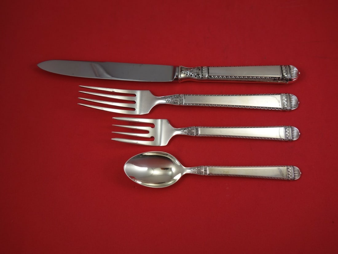 Vera Wang Bysantium Sterling Silver 4-Piece Dinner Place Setting (1 of 3)