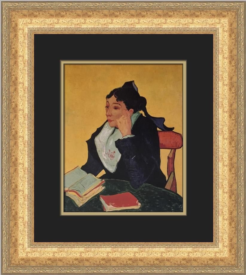 Vincent Van Gogh Madame Ginoux With Books Custom Framed Art Print (1 of 2)