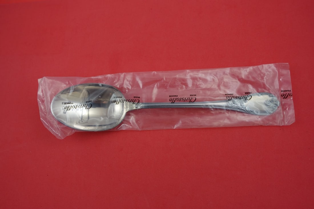 Christofle Marly Silverplate Vegetable Serving Spoon 9 3/4 Inch (1 of 2)