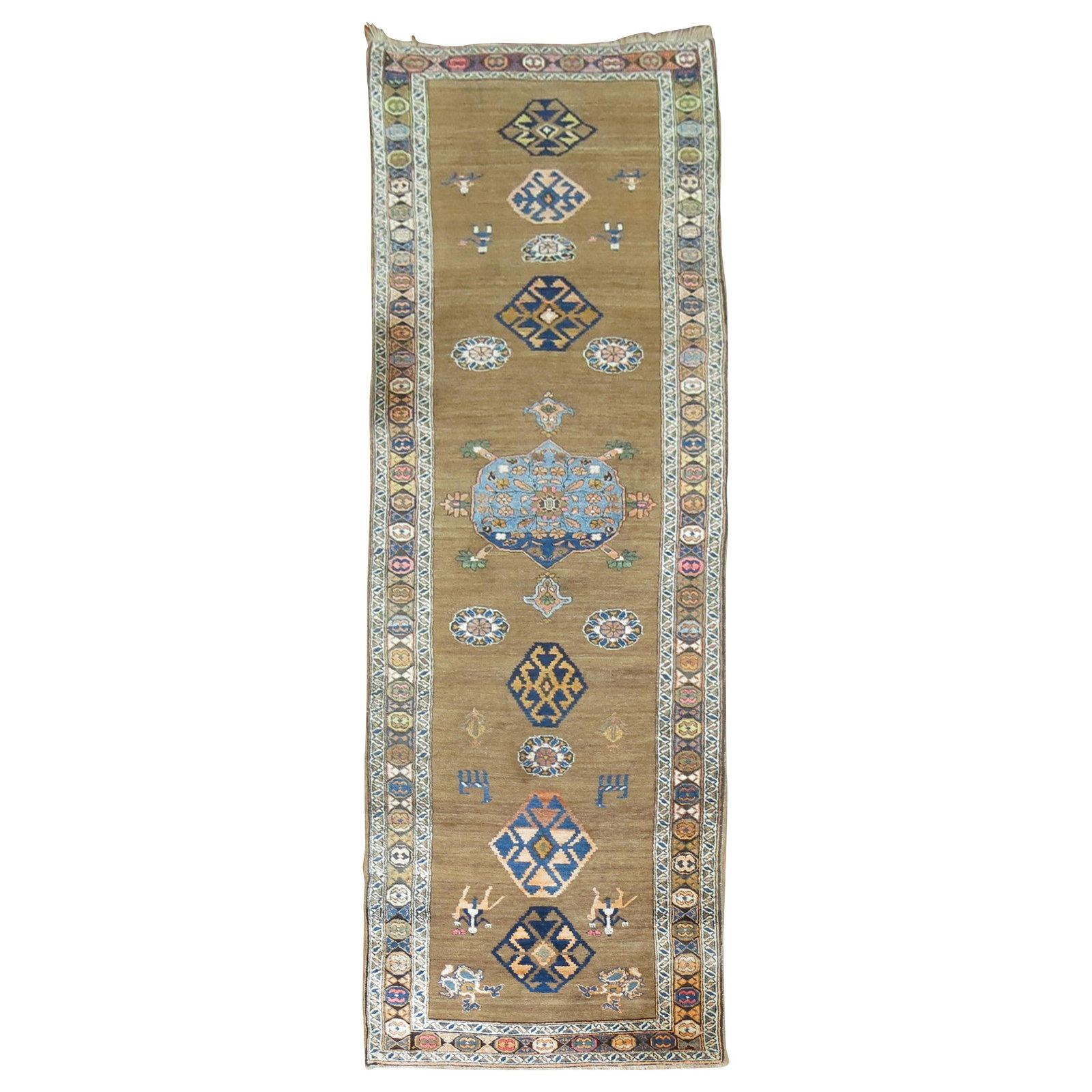 Early 20th Century Persian Serab Runner with Folk Art Motifs and Camel Field (1 of 8)