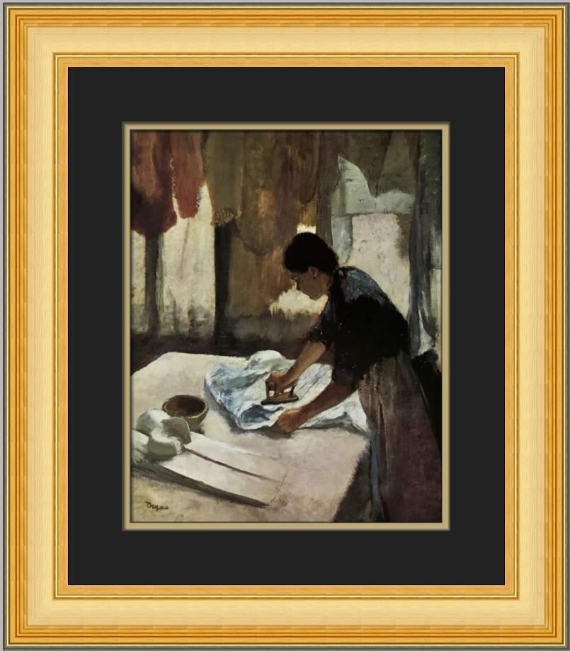Edgar Degas A Woman Ironing Custom Framed Impressionist Print (1 of 2)