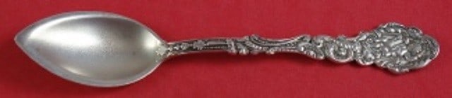 Gorham Versailles Sterling Silver Melon Spoon Shallow Stippled 5 5/8 Inch Monogrammed (1 of 1)