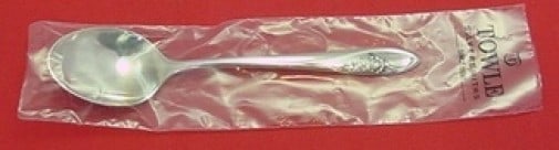 Towle Sculptured Rose Sterling Silver Place Soup Spoon 6.75" New (1 of 2)