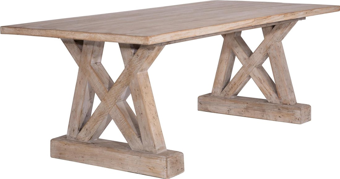 Eco-Friendly Paredes Dining Table Reclaimed Pine Wood 30H 82W 39D (1 of 6)