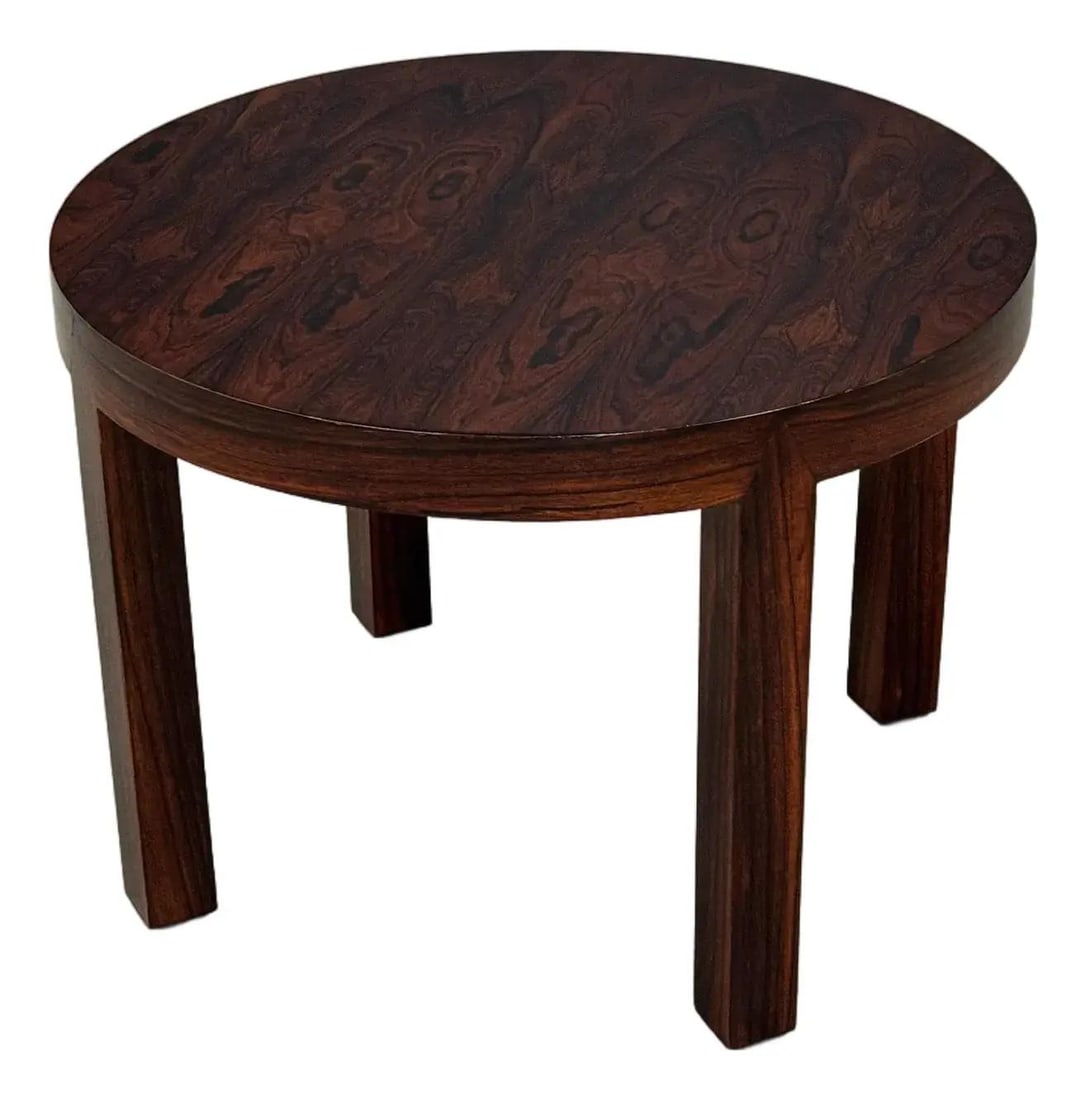 Mid Century Severin Hansen Danish Rosewood Round End Table (1 of 6)