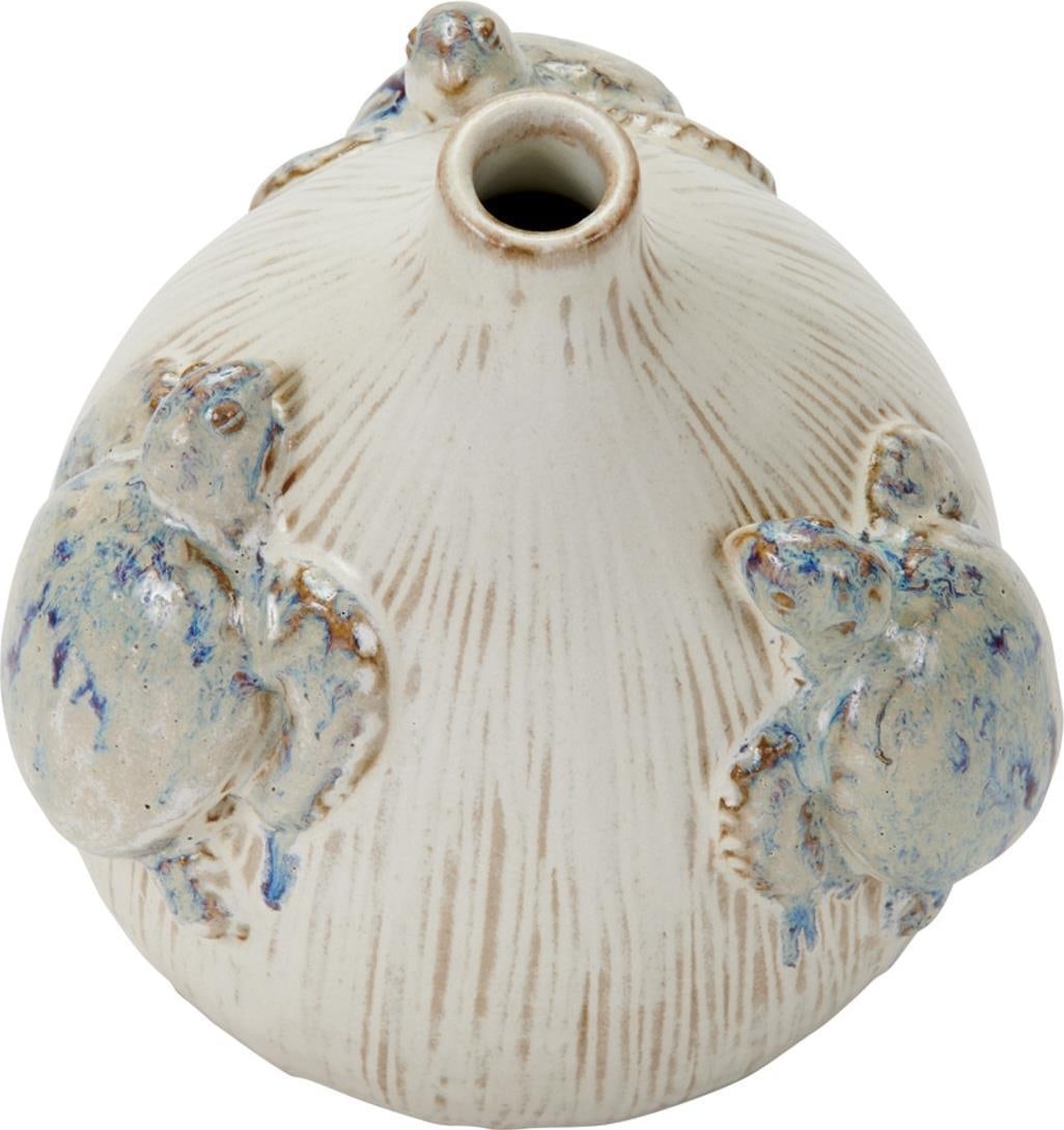 Handmade Turtle Vase 10H 8.5W 8.5D Unique Home Decor (1 of 1)