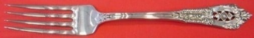 Wallace Rose Point Sterling Silver Fork 7 Inch Flatware (1 of 2)
