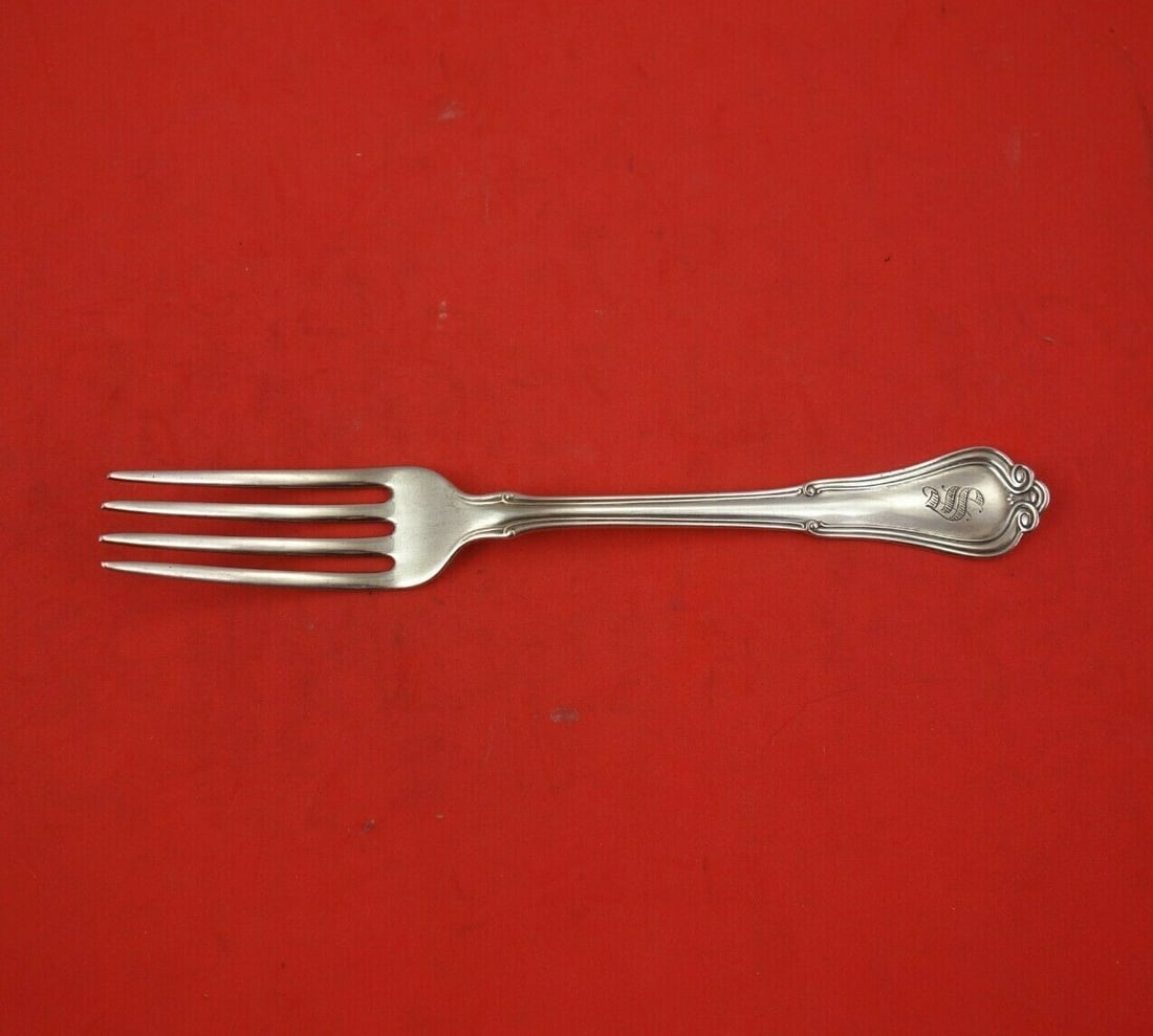 Gorham Villa Norfolk Sterling Silver Fork 6 3/4" Monogrammed Flatware (1 of 3)
