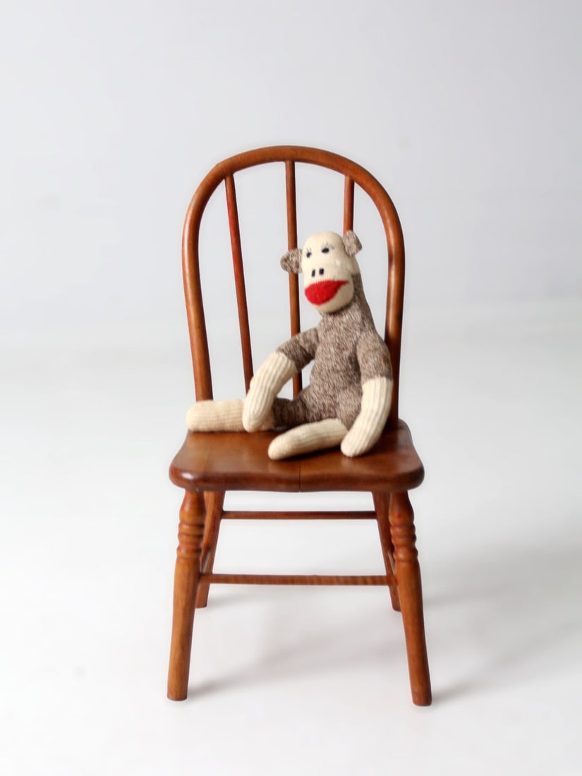 Spindle Back Wooden Child Chair in Early American Style (1 of 13)