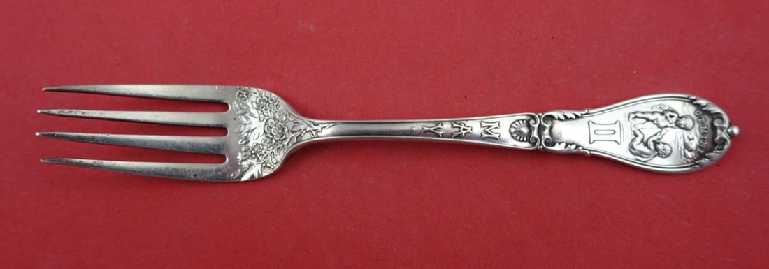 Gorham Zodiac Sterling Silver Fork Gemini May 5 3/4" (1 of 3)