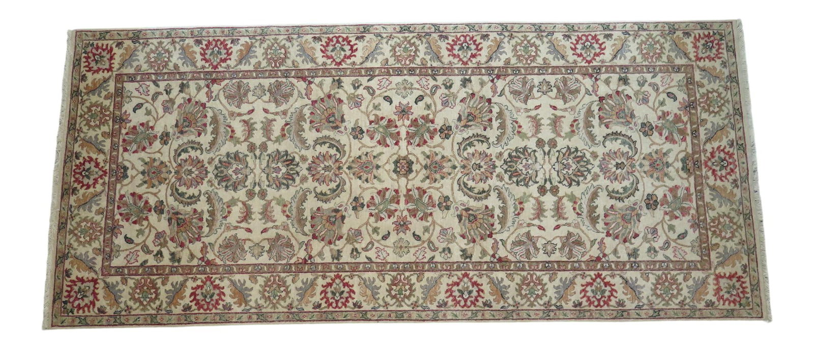 Kaleen Blue Wool Hallway Runner 4'6'' x 10'3'' Elegant Design (1 of 10)