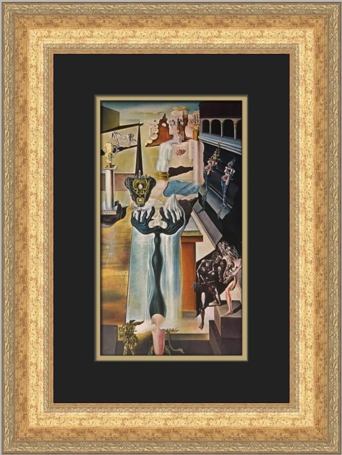 Salvador Dali The Invisible Man Custom Framed Surrealist Print 1978 (1 of 2)