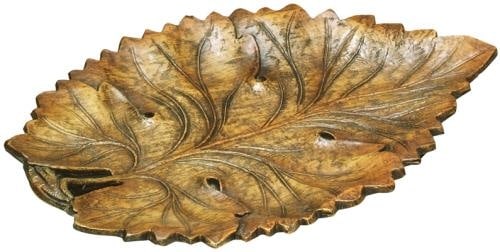 Lodge Style Fall Leaf Tray Mountain Collection Hand-Cast Resin 7.5 x 11.5 (1 of 1)