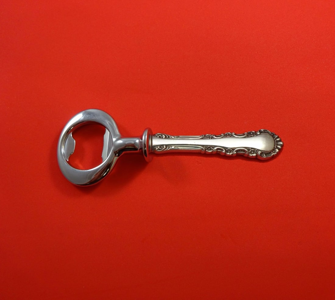 Reed & Barton Georgian Rose Sterling Silver Bottle Opener Custom Made 6" (1 of 2)