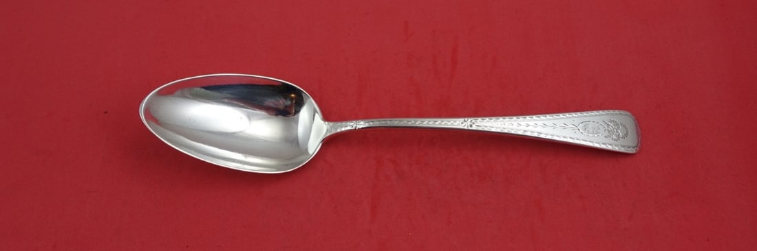 Shiebler Ionic Sterling Silver Serving Spoon 8.75" (1 of 2)