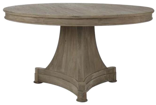 Round Elm Plywood Dining Table Ignas Collection by Zentique 55 Inch (1 of 2)