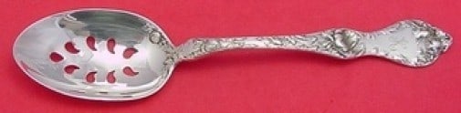 Reed & Barton Les Cinq Fleurs Sterling Silver Pierced Serving Spoon 9-Hole (1 of 1)