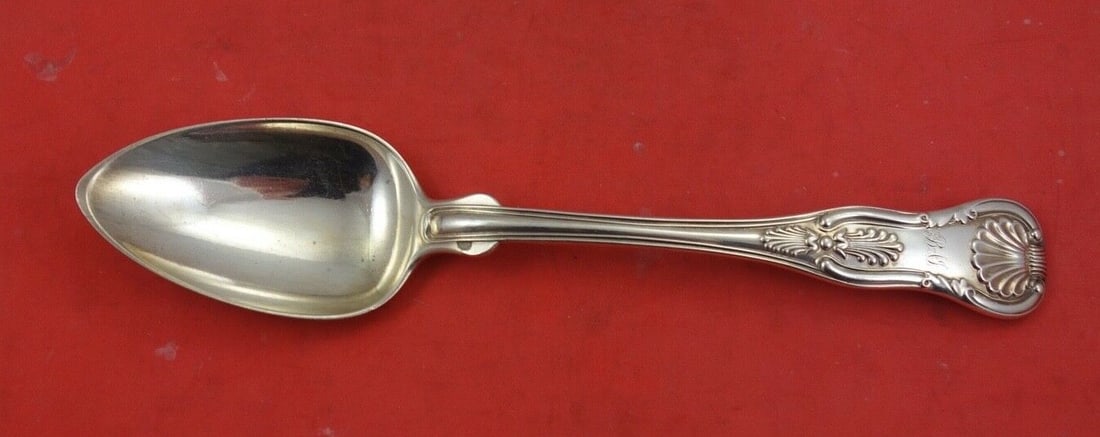 Bailey & Kitchen Kings Pattern Coin Silver Dinner Spoon 8 5/8" (1 of 2)
