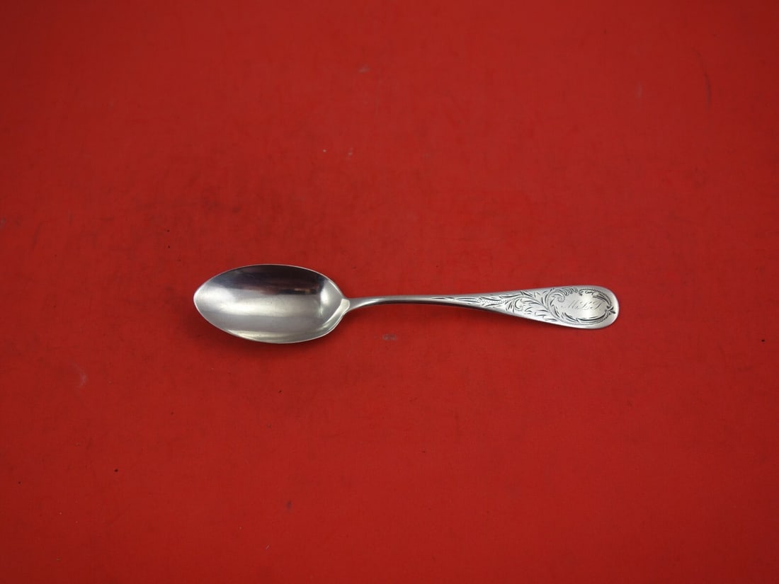 Frank M. Whiting Antique B Sterling Silver Teaspoon 6 Inch (1 of 3)