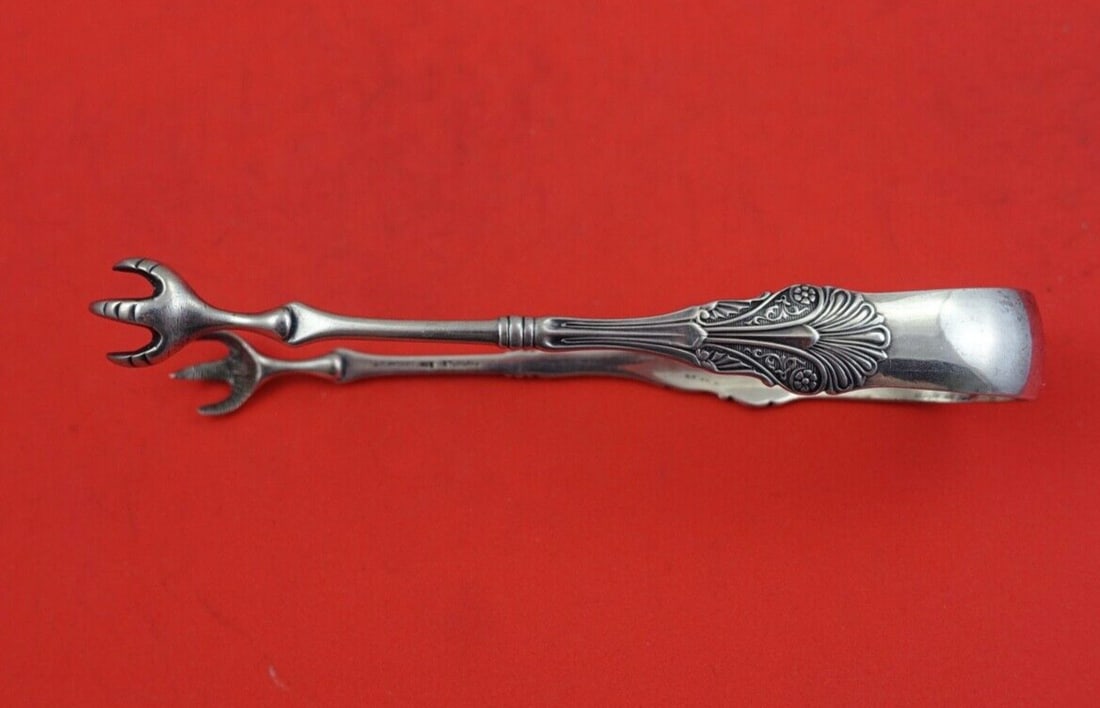 Shiebler Corinthian Sterling Silver Ice Tong 5.5 Inches (1 of 2)