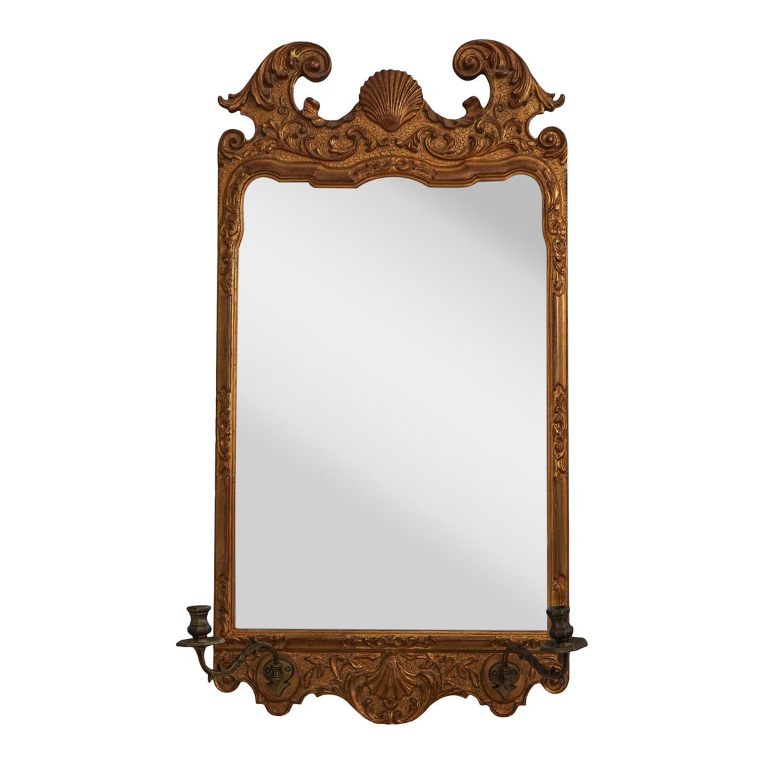 Labarge Vintage Chippendale Mirror with Gold Gilt Candelabra Made in Italy (1 of 10)