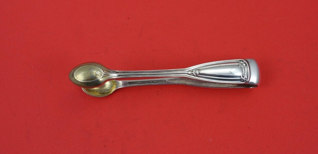 Tiffany & Co. Saint Dunstan Sterling Silver Sugar Tong 4 Inch (1 of 2)