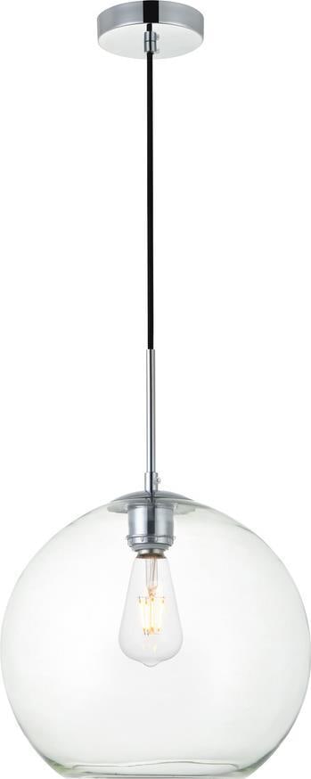 Baxter Pendant Light Chrome Clear Glass Contemporary Design UL-Listed (1 of 1)