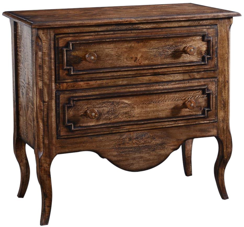 Blue Rustic Pecan Vienna Chest Old World Style (1 of 1)