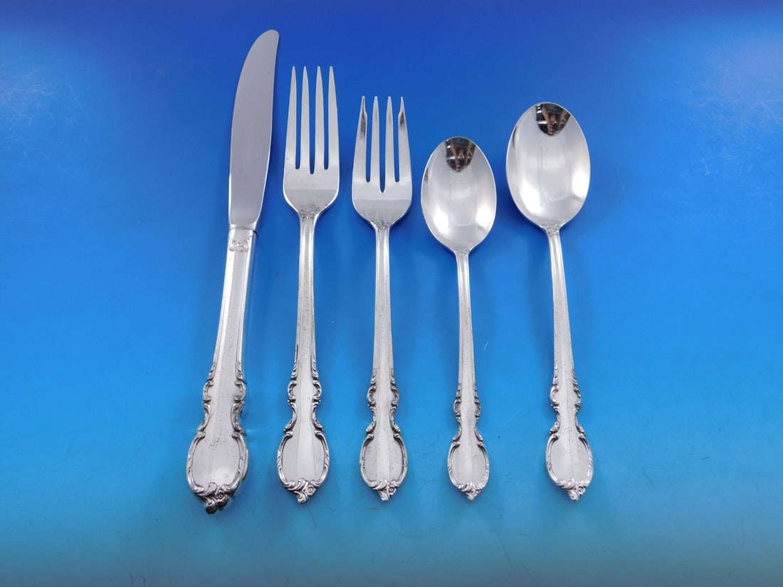 78 Piece Silverplate Reflection Flatware Set for 12 by 1847 Rogers Bros (1 of 9)