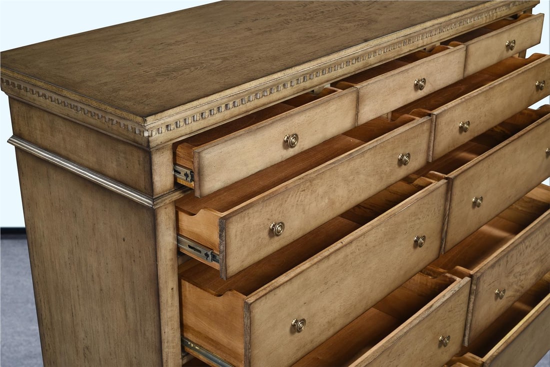 Blake Chest of Drawers Driftwood Finish 50H 71W 21.75D (1 of 6)