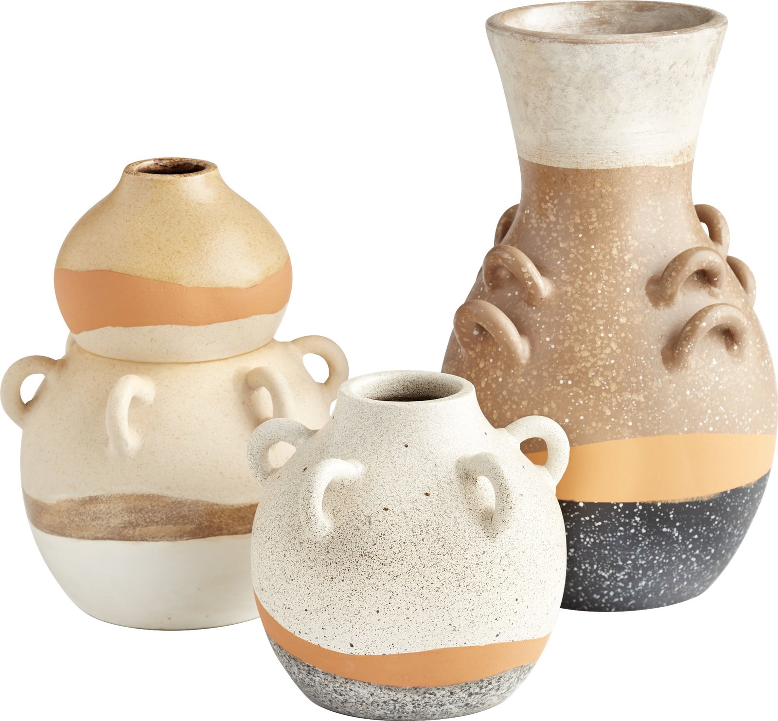 Cyan Deruta Tuscan Ceramic Vase Vibrant Multi-Color 12H 7.25W 7.25L (1 of 7)