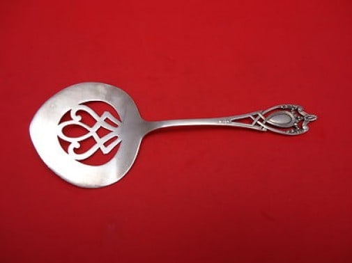 Lunt Monticello Sterling Silver Cucumber Server 6.25 Inch Vintage Piece (1 of 2)