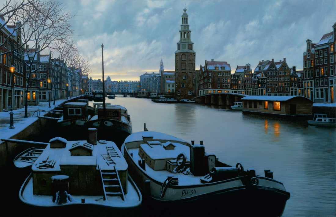 Alexei Butirskiy I Love Amsterdam Limited Edition Signed Giclee Canvas 20 x 32 (1 of 1)