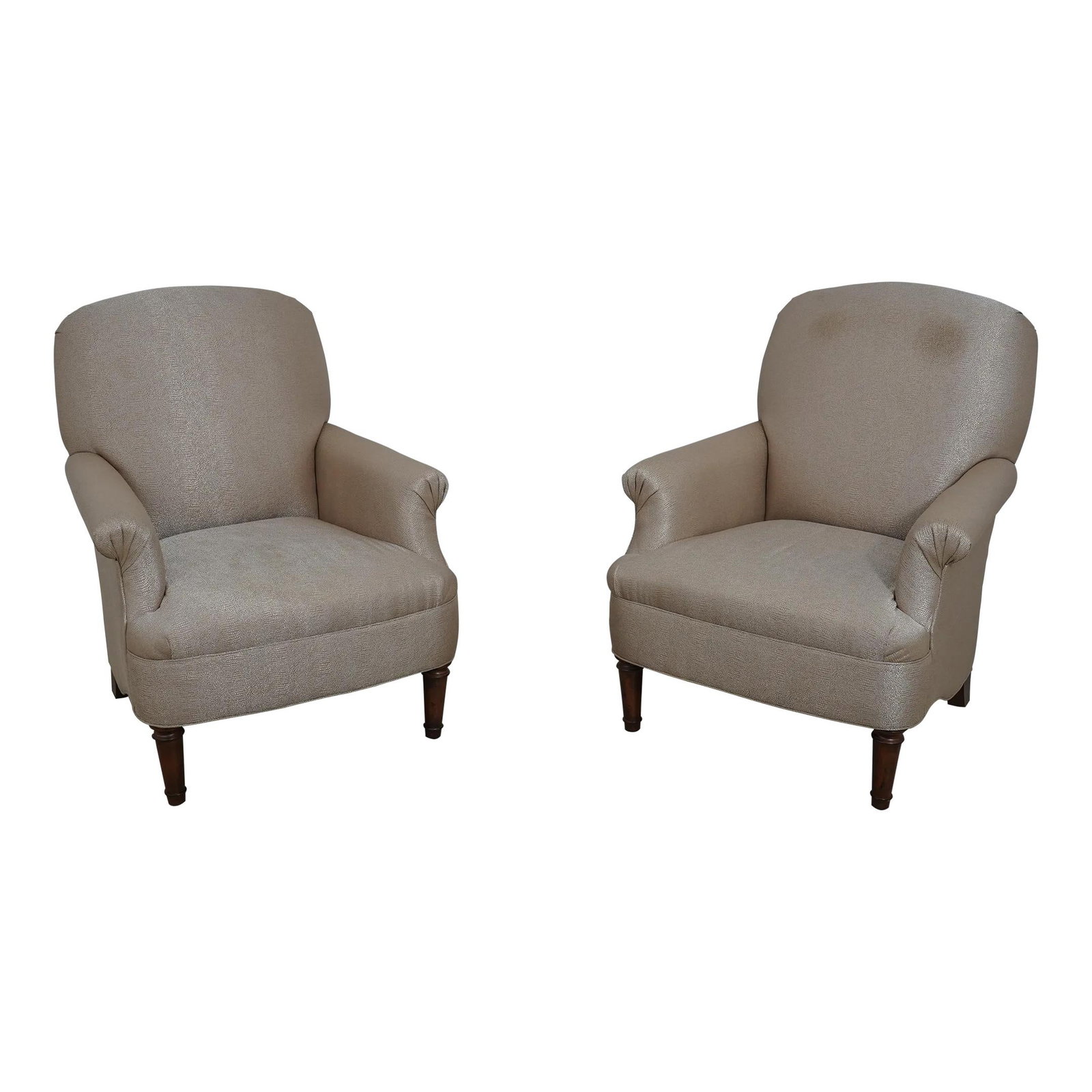Pair of Thomasville Kingsley Upholstered Chairs White Quality Construction (1 of 10)
